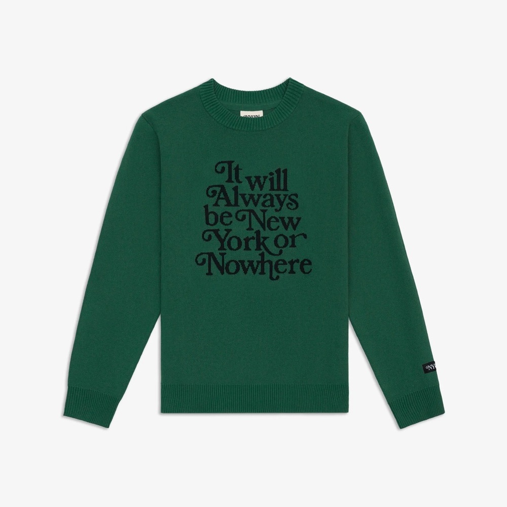 NYON Green Knit Sweater Size Medium